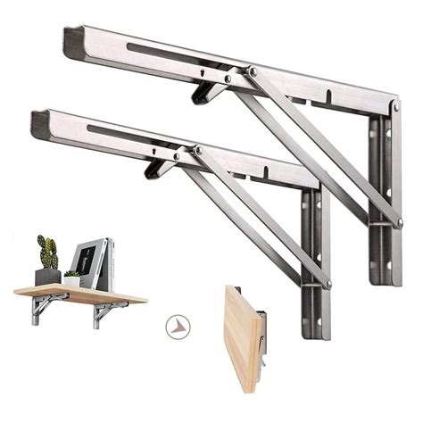 adjustable wall metal shelf brackets|folding adjustable shelf bracket strong.